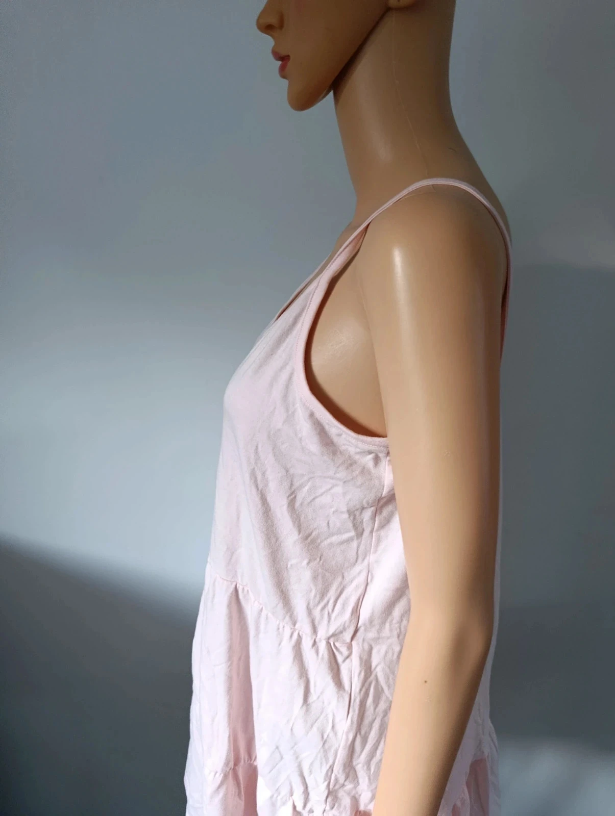 Powder pink Loggin women's dress – Thin straps – Size xl – Bohemian style – photo 6
